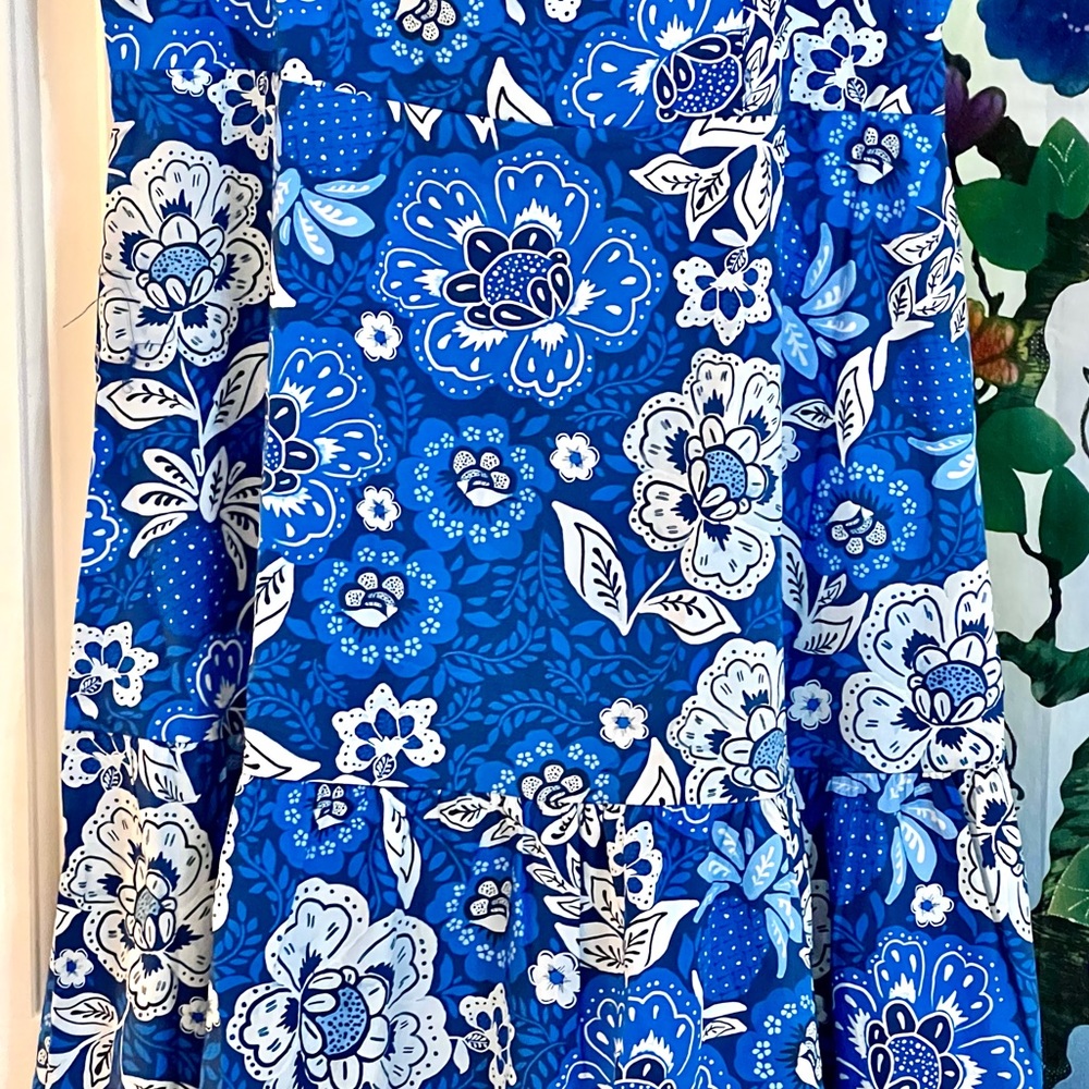 🌺🎉HP🎉🌺 NWT Anthropologie Farm Rio Full Of Flowers Sweetheart Midi Dress - Picture 9 of 16